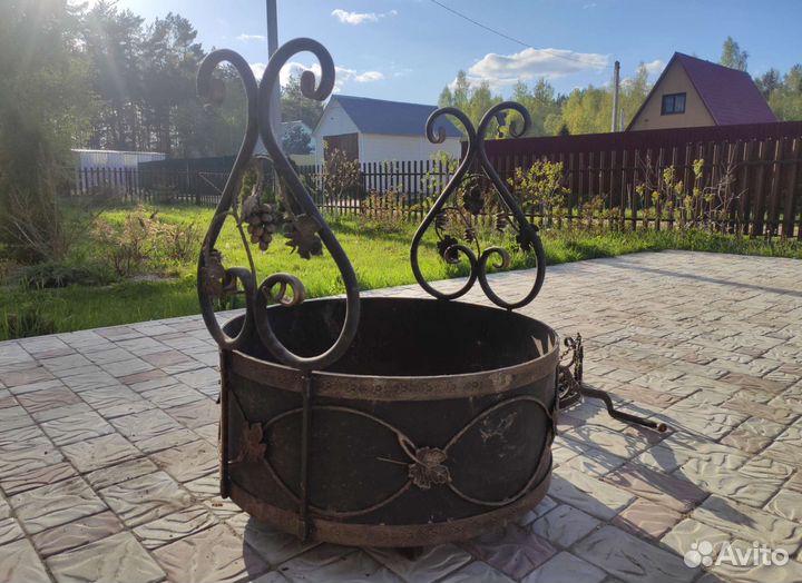 Чан с решеткой, мангал