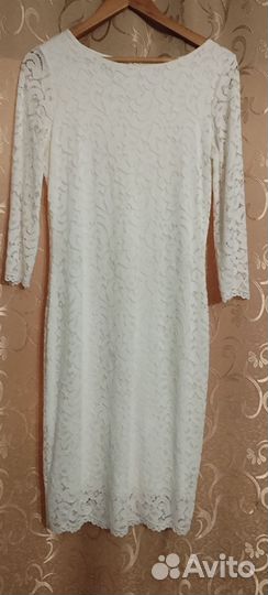 Белое вечернее платье 44 46