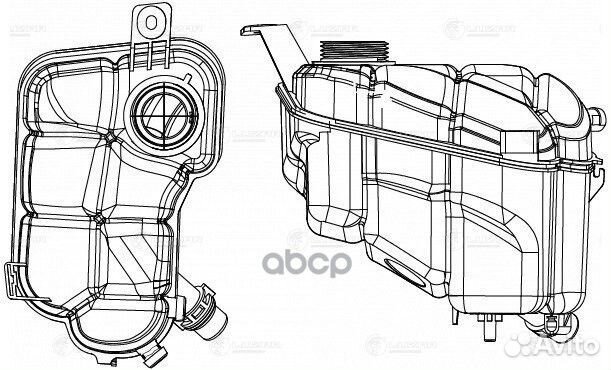 Бачок расширит. охл. жидкости для а/м Ford Mond