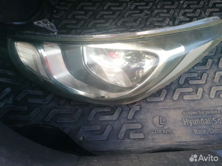 Фара на hyundai solaris