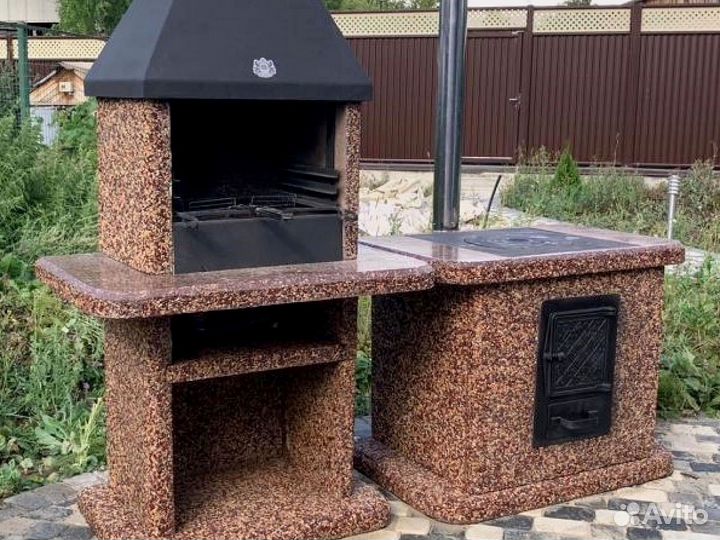 Модульный комплекс Барбекю печь 