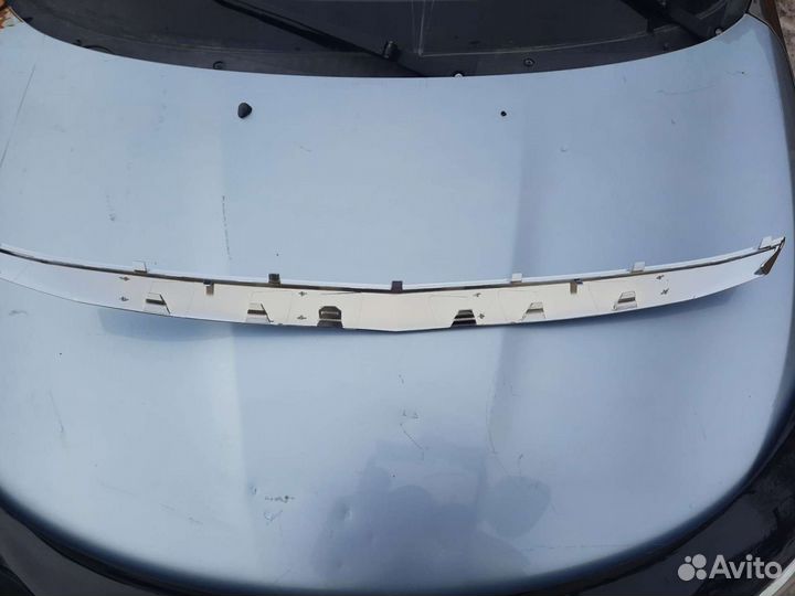 Молдинг бампера решётки рено логан 1
