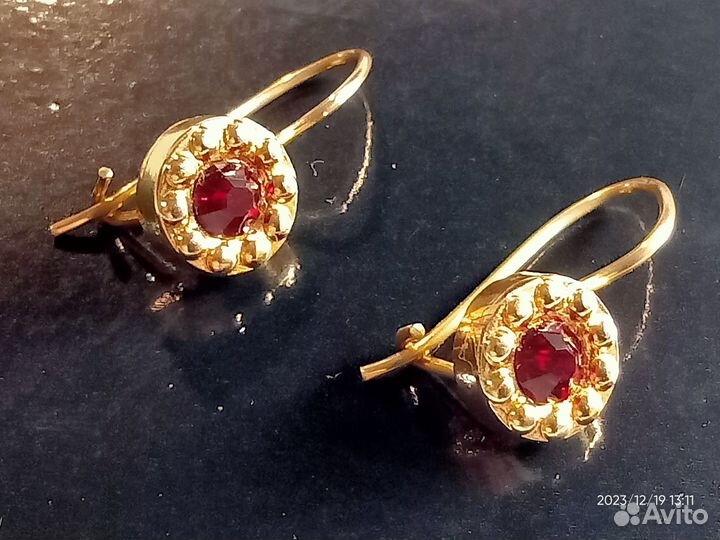 Серьги СССР, клеймо