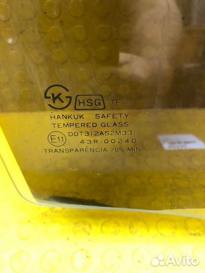 Стекло двери заднее правое Daewoo Nexia kletn