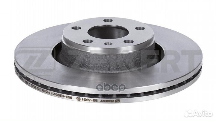 Диск торм. перед. Audi A6 III 04- bs-5921 Zekkert