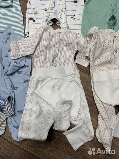 Вещи пакетом для мальчика новорожденных 62 68