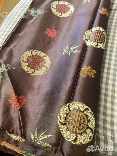 Ткань искусственный шелк 6 метров, ширина 90