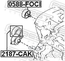 Ролик натяжной 2187CAK Febest