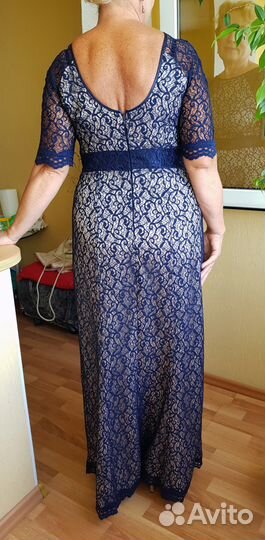 Кружевное вечернее платье в пол