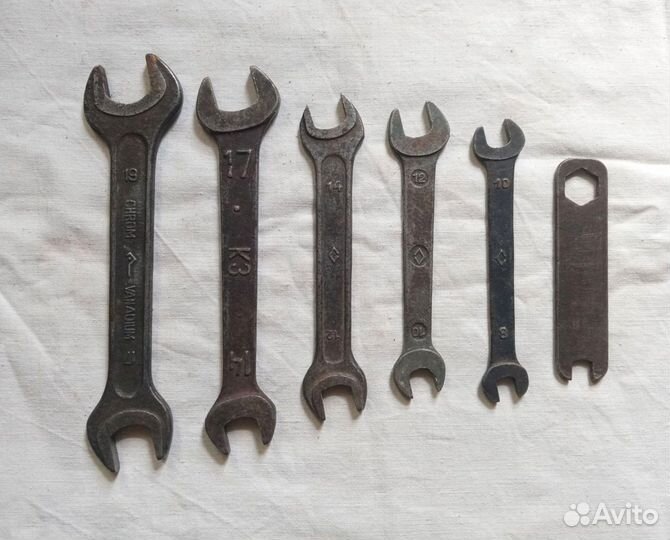 Ключи рожковые гаечные СССР. Набор