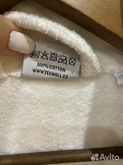 Белый махровый халат