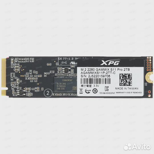 SSD Adata XPG gammix S11 Pro 2 TB M.2 Nvme