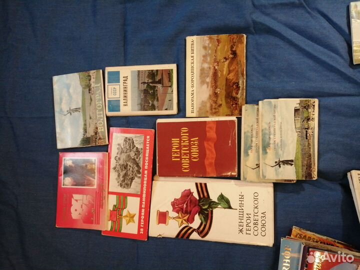 Советские открытки городов, музеев, брошюры