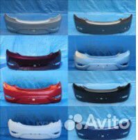 Бампер окрашенный в цвет Hyundai Solaris Kia Rio