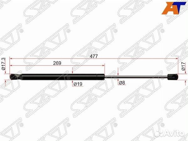 Амортизатор крышки багажника KIA sportage III 10
