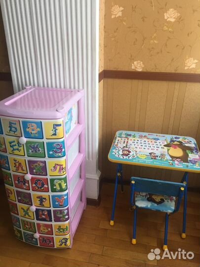Комод детский для игрушек пластиковый