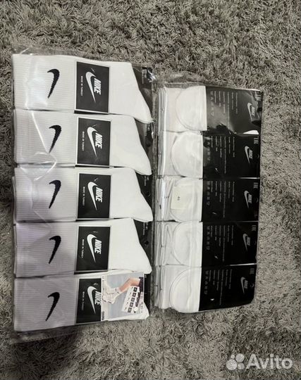 Носки nike белые высокие