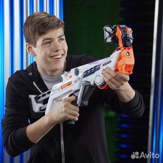 Бластер Нёрф с аксессуарами Лазер Дельтабёрст nerf