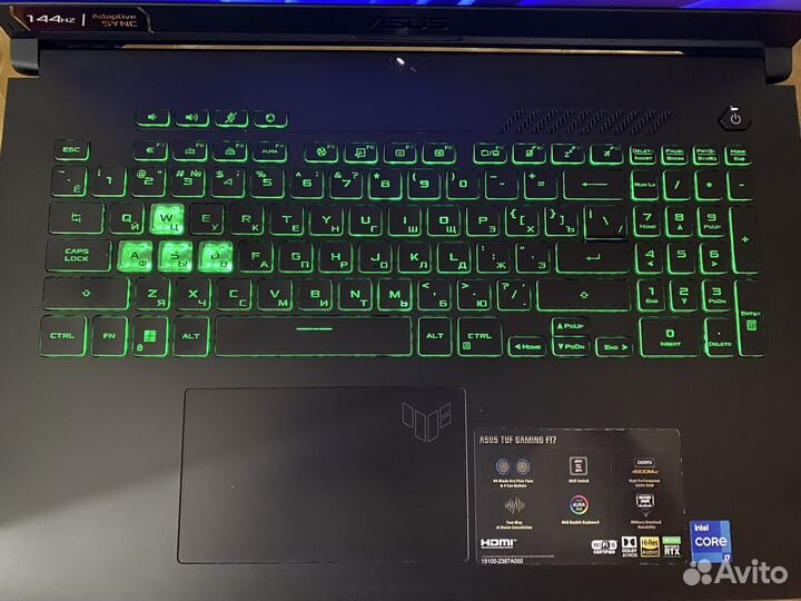 Игровой ноутбук asus TUF Gaming F17 17,3