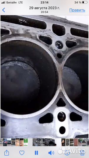 Блок цилиндров renault logan.1.4