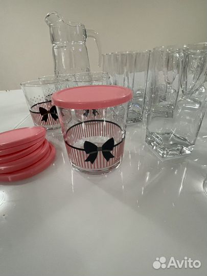 Набор графин, стаканы и креманки