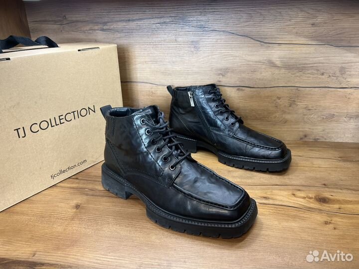 41р ботинки зимние tj collection кожа/мех