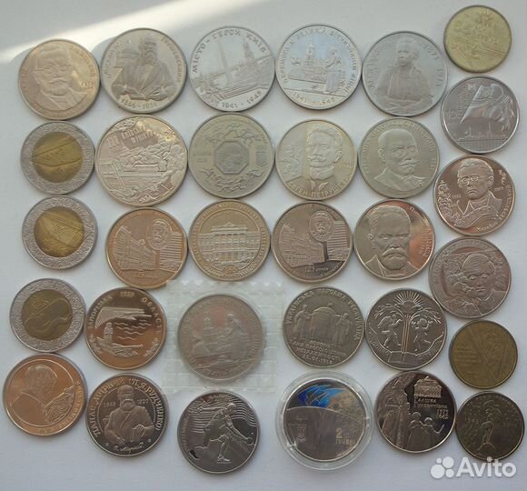 Юбилейка украины1грив. (2-5грив пруф в кап. и без)