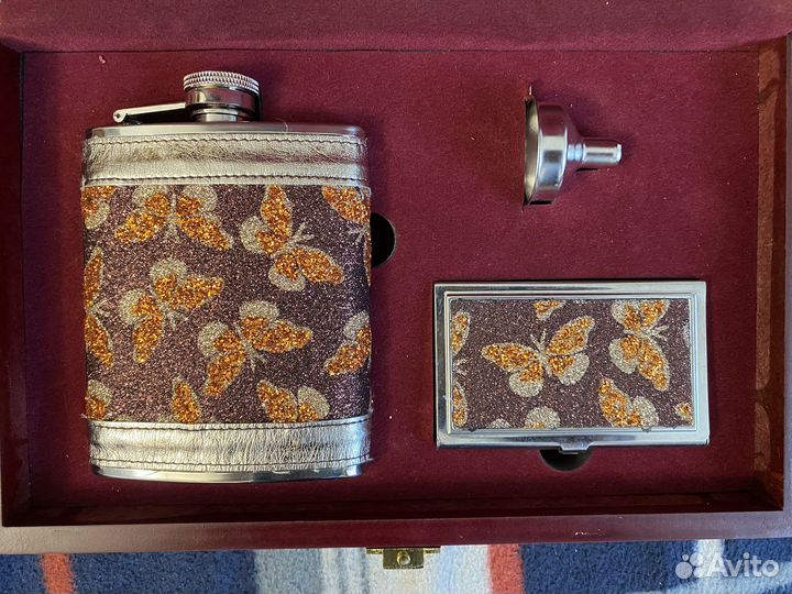 Фляга + визитница