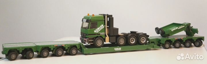 1/50 Mercedes трал полуприцеп низкорамник редкий