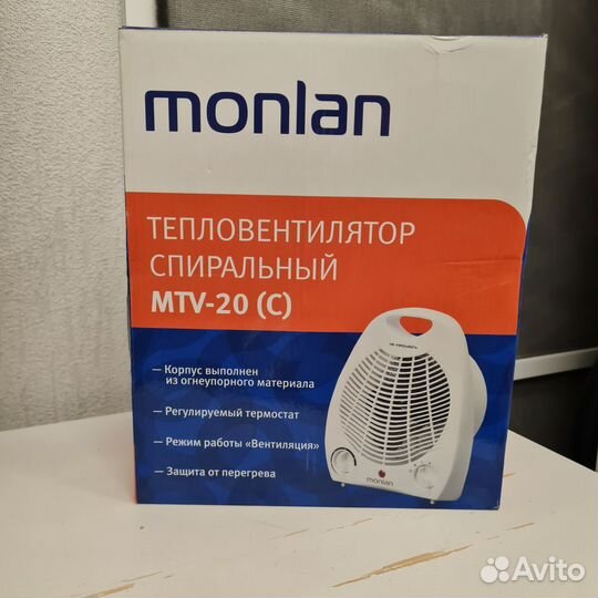 Тепловентилятор электрический Monlan MTV-20