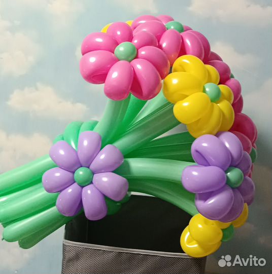 Цветы из шаров