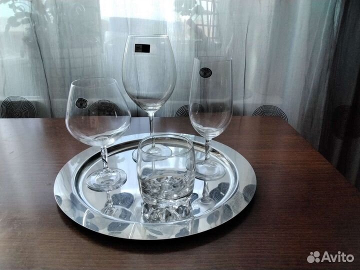 Бокалы новые4 видаCruClassic,BormioliRocco,Bohemia