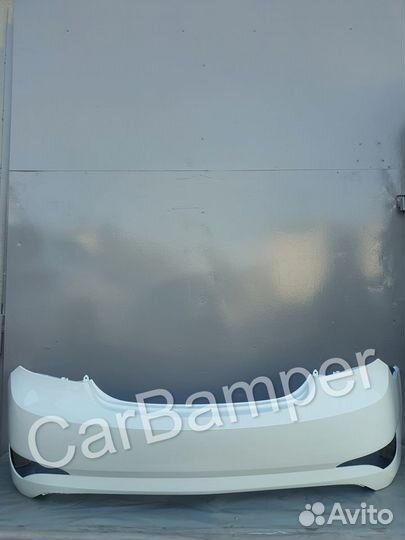 Бампер задний Hyundai Solaris Белый PGU 2014-2017г