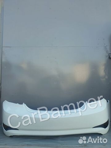 Бампер задний Hyundai Solaris Белый PGU 2014-2017г
