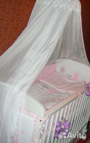 Бортики и балдахин в кроватку