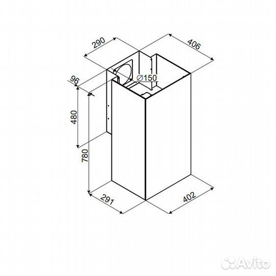 Вытяжка maunfeld Bath 402 нержавеющая сталь