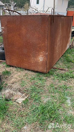 Бак для воды металлический рифленый 5кубов