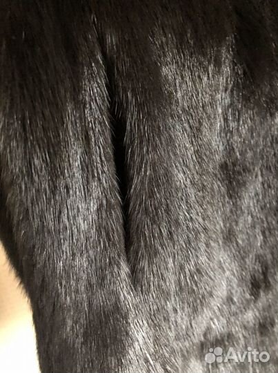 Норковая шуба с капюшоном Ленмех