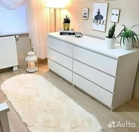 Белый комод, 138 см