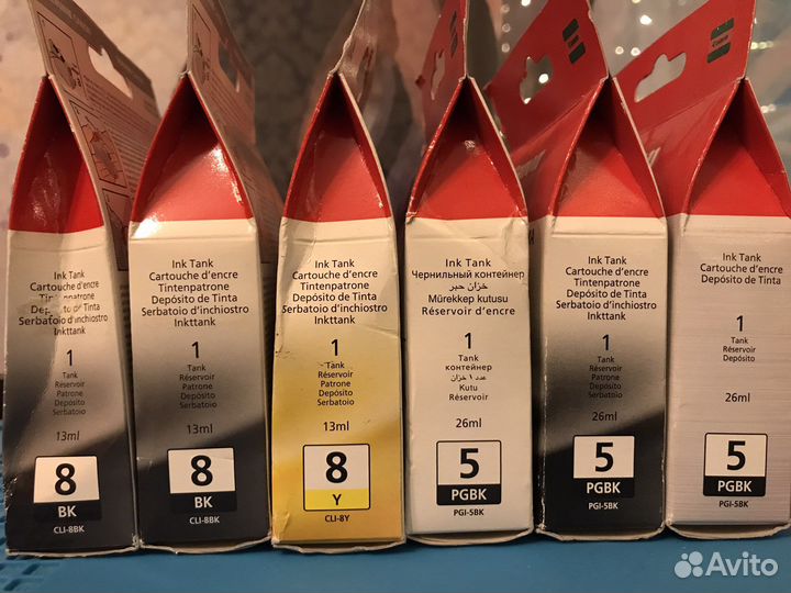Оригинальные картриджи Canon Cli-8, PGI-5
