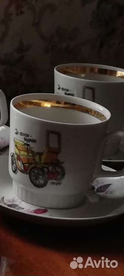 Фарфоровая посуда СССР сервиз чайный