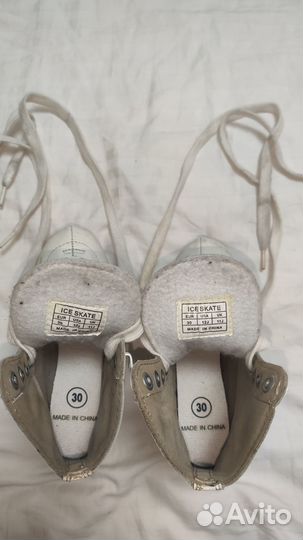 Коньки детские фигурные размер 30