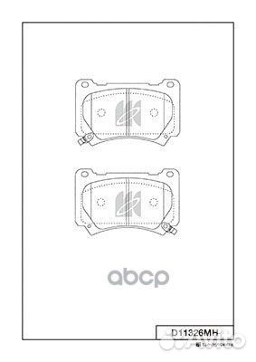 Disk Brake Pads d11326mh Kashiyama