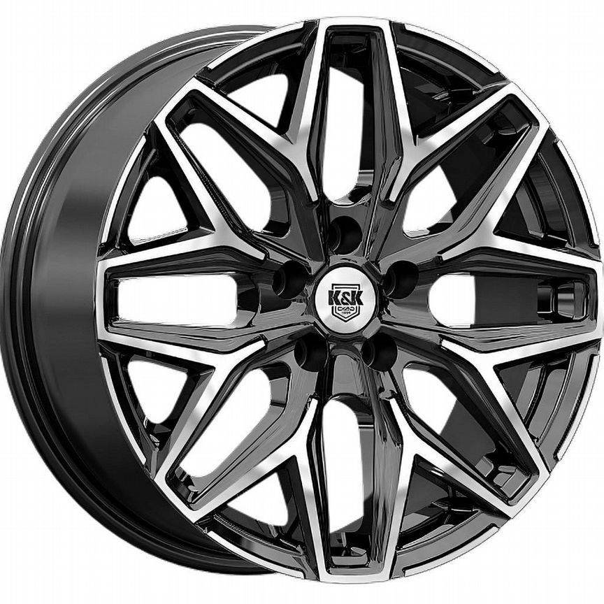 Диски K&K Ариус 7x17 5x114.3 ET35 D66.1 Алмаз черный