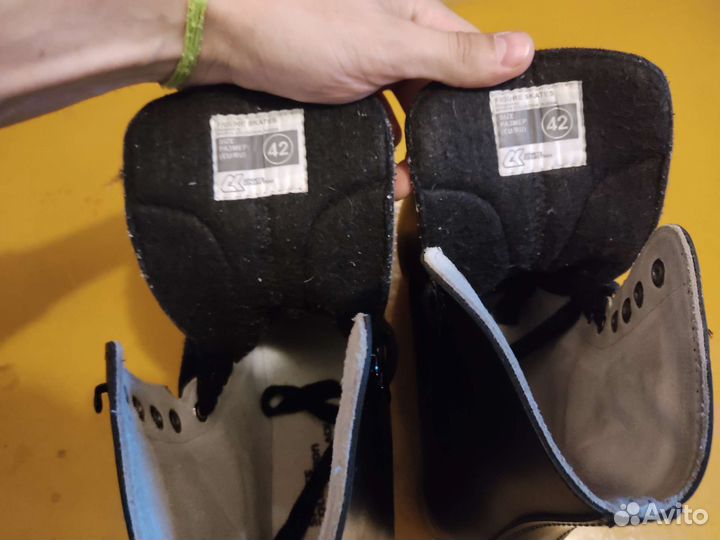 Коньки fashion black 42р 270см