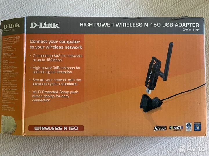 USB Wifi-адаптер D-Link DWA-126