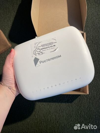Оптический интернет терминал роутер от ростелеком