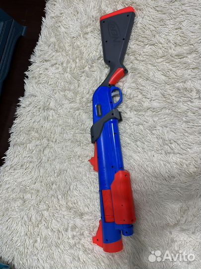 Игрушечный помповый дробовик nerf fortnite