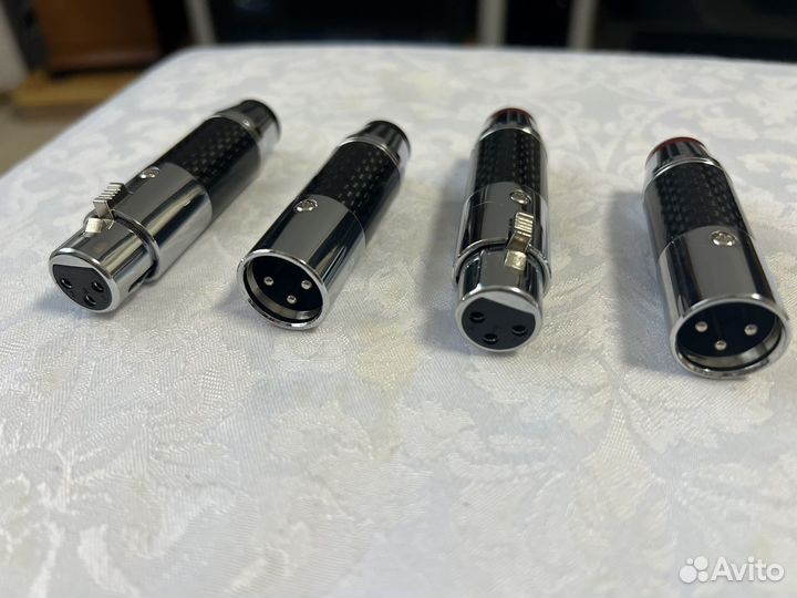 Разъемы xlr латунь покрытие Родий