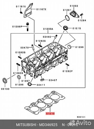 Прокладка головки блока цилиндров